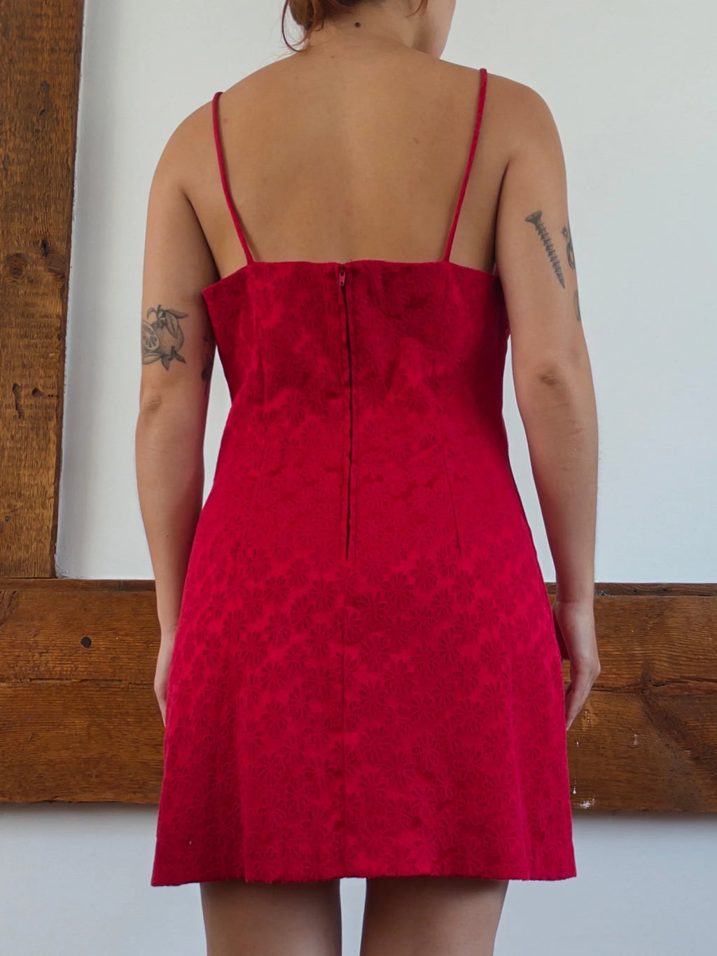 90s Square Neck Mini Dress