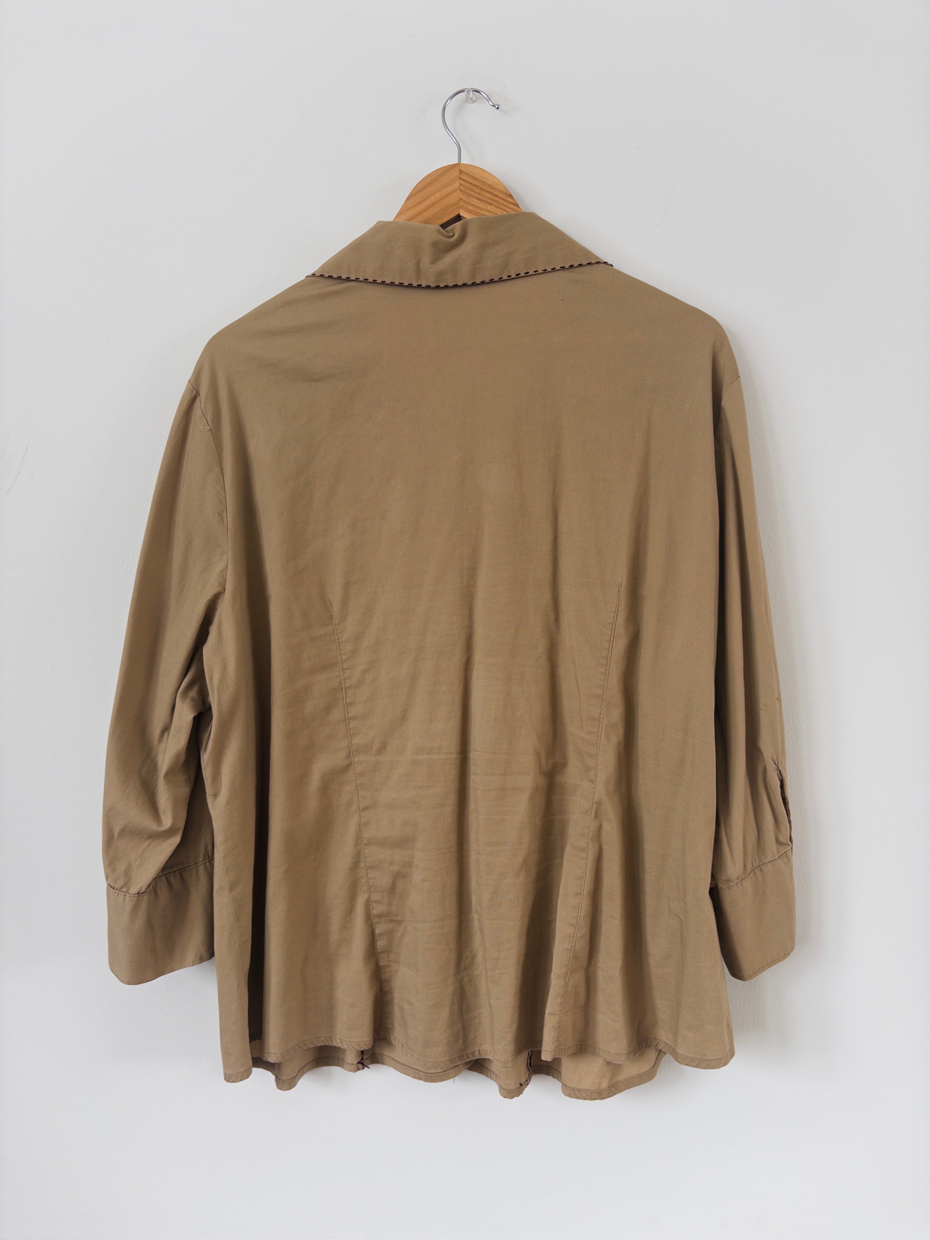 Contrast Stitch Button Down