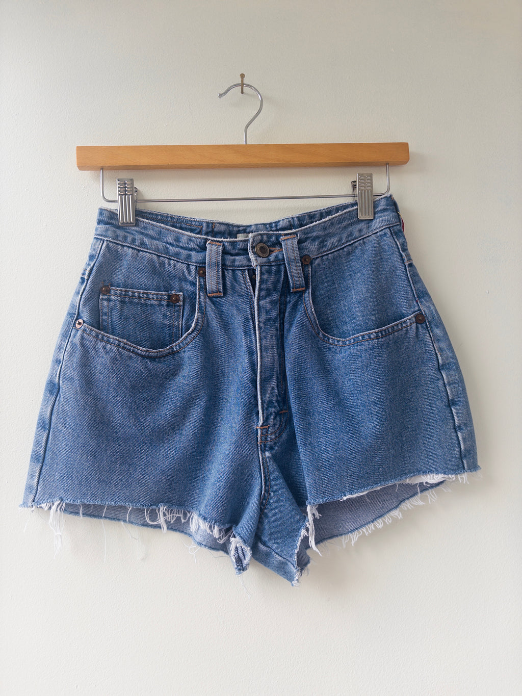 High Rise Denim Shorts