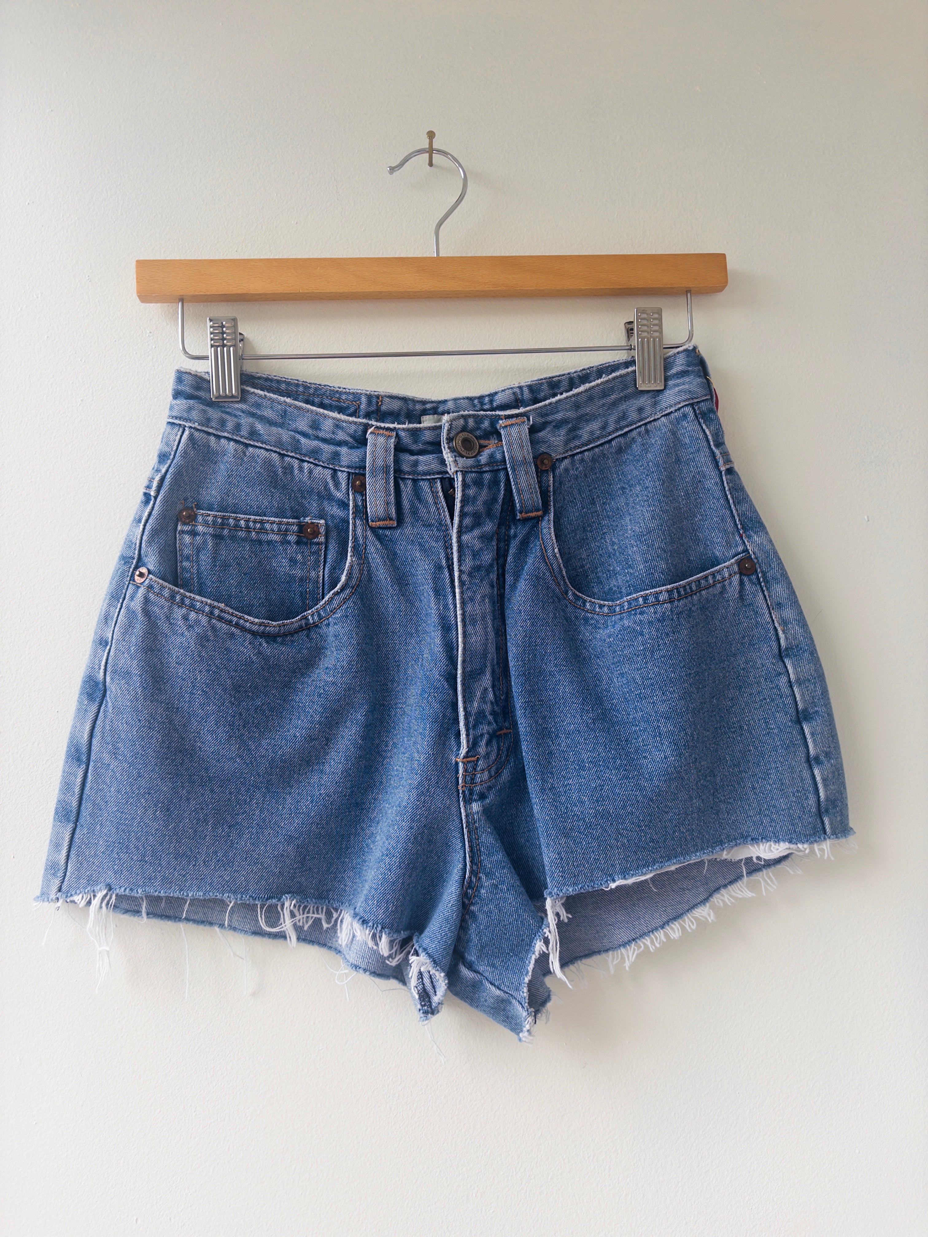 High Rise Denim Shorts