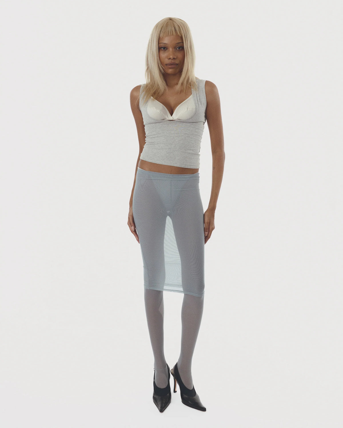 Skirted Tights - Blue