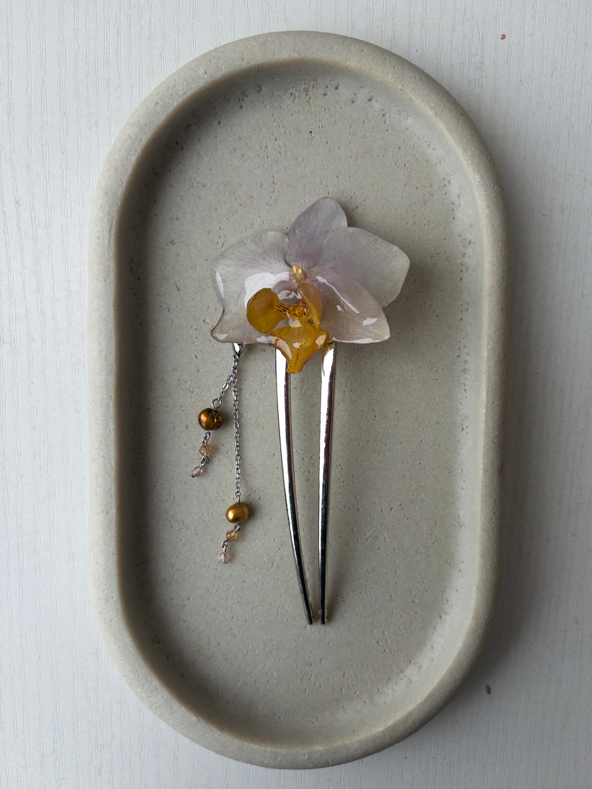 Orchid Hair Pin