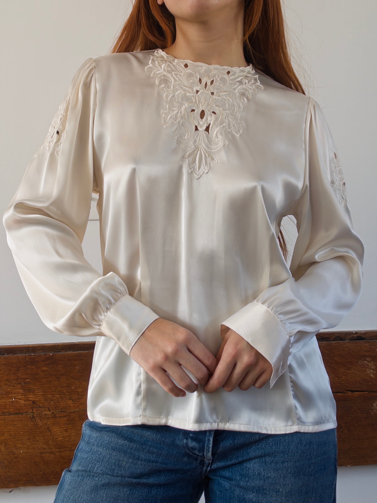 80s Silky Blouse