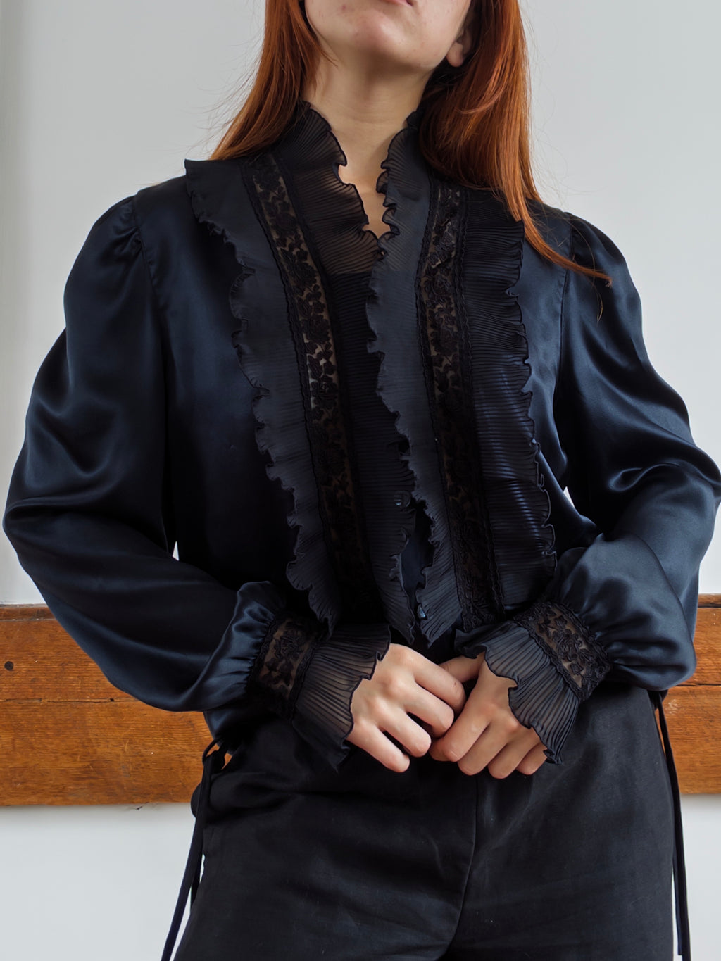 Silk Ruffle Blouse