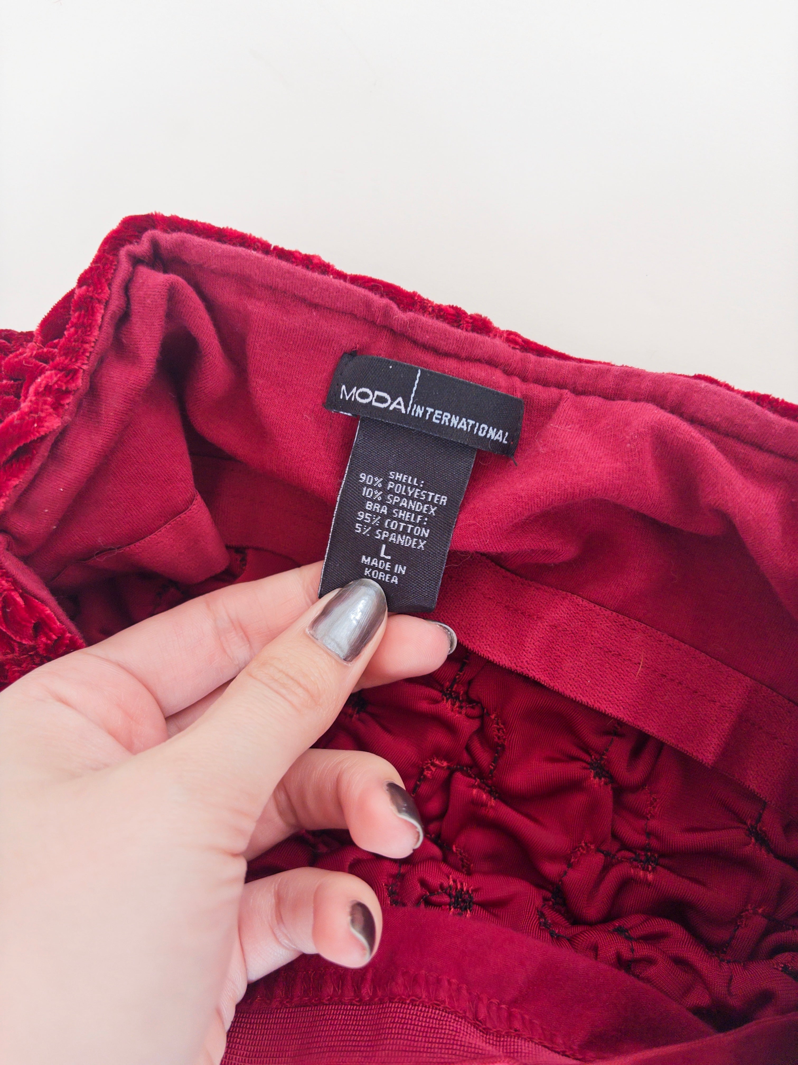 Moda Velvet Tube Top
