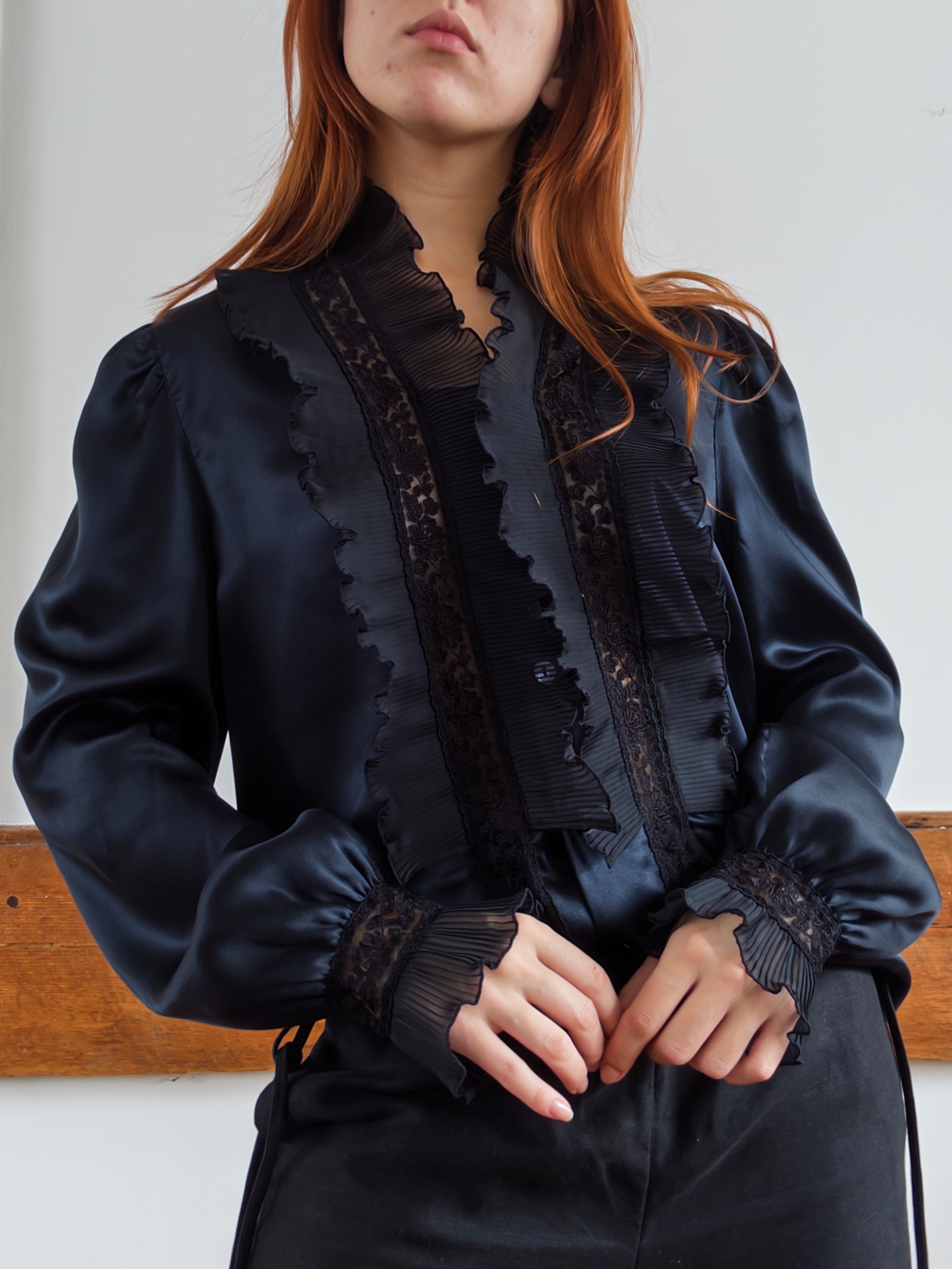 Silk Ruffle Blouse