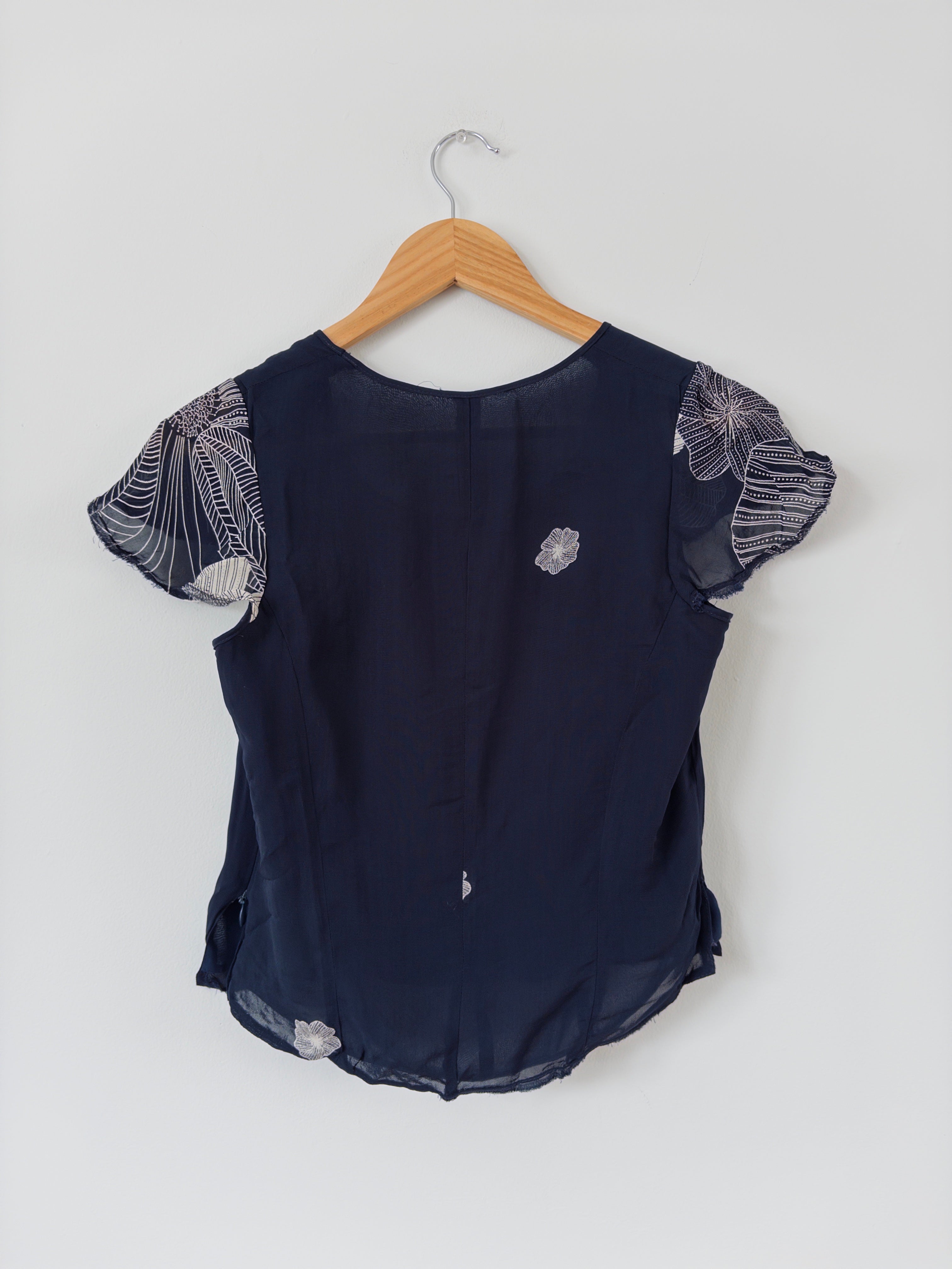 Ruffle Sleeve Blouse