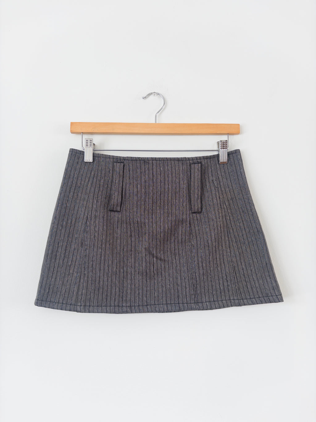 Pinstripe Micro Mini Skirt