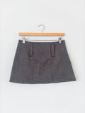 Pinstripe Micro Mini Skirt