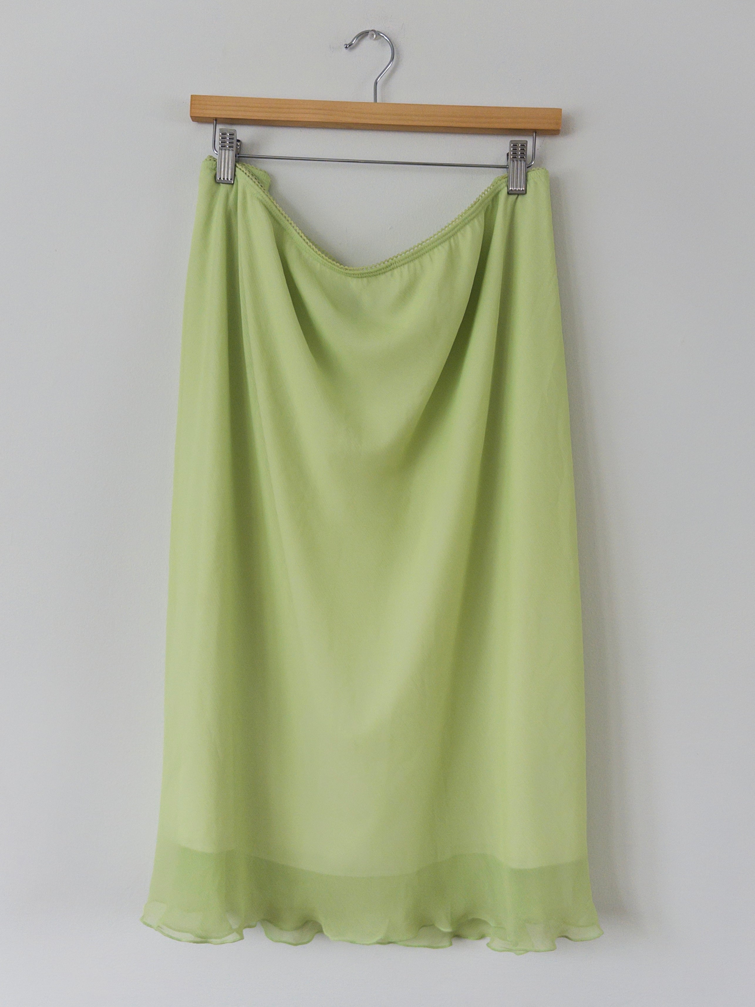 Lime Green Midi Skirt