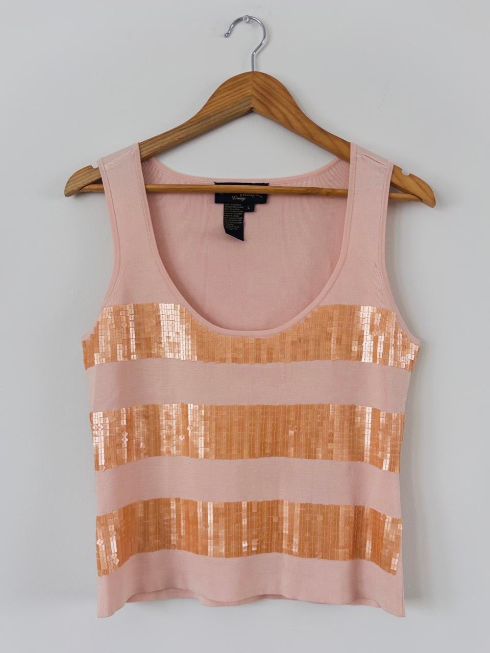 90s Pink Sequin Tank
