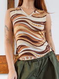 Brown Swirl Tank