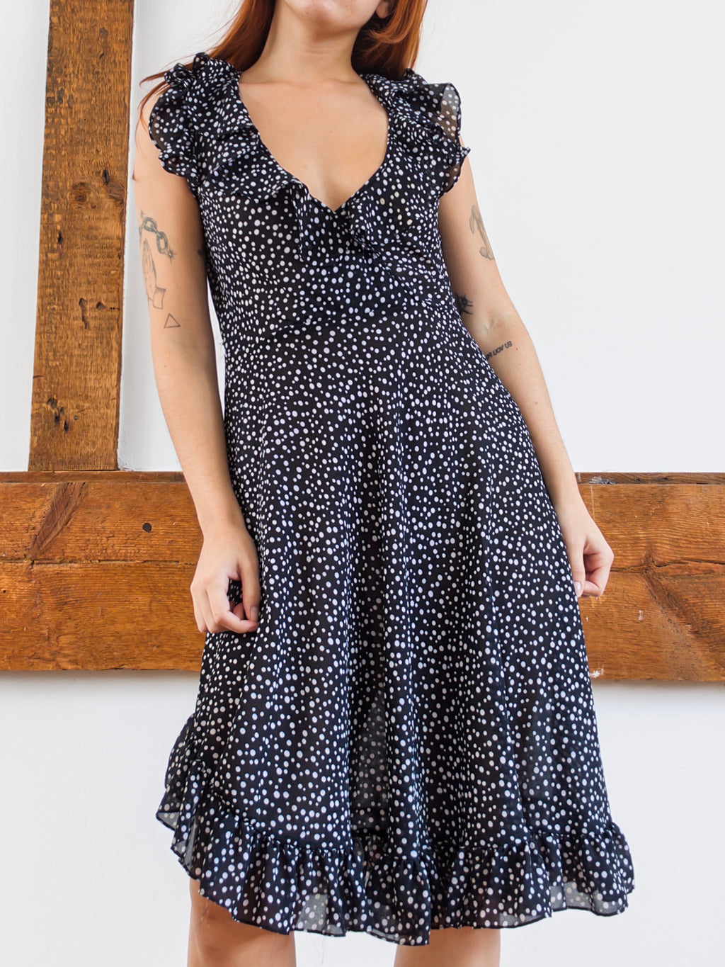 Polka Dot Ruffle Dress