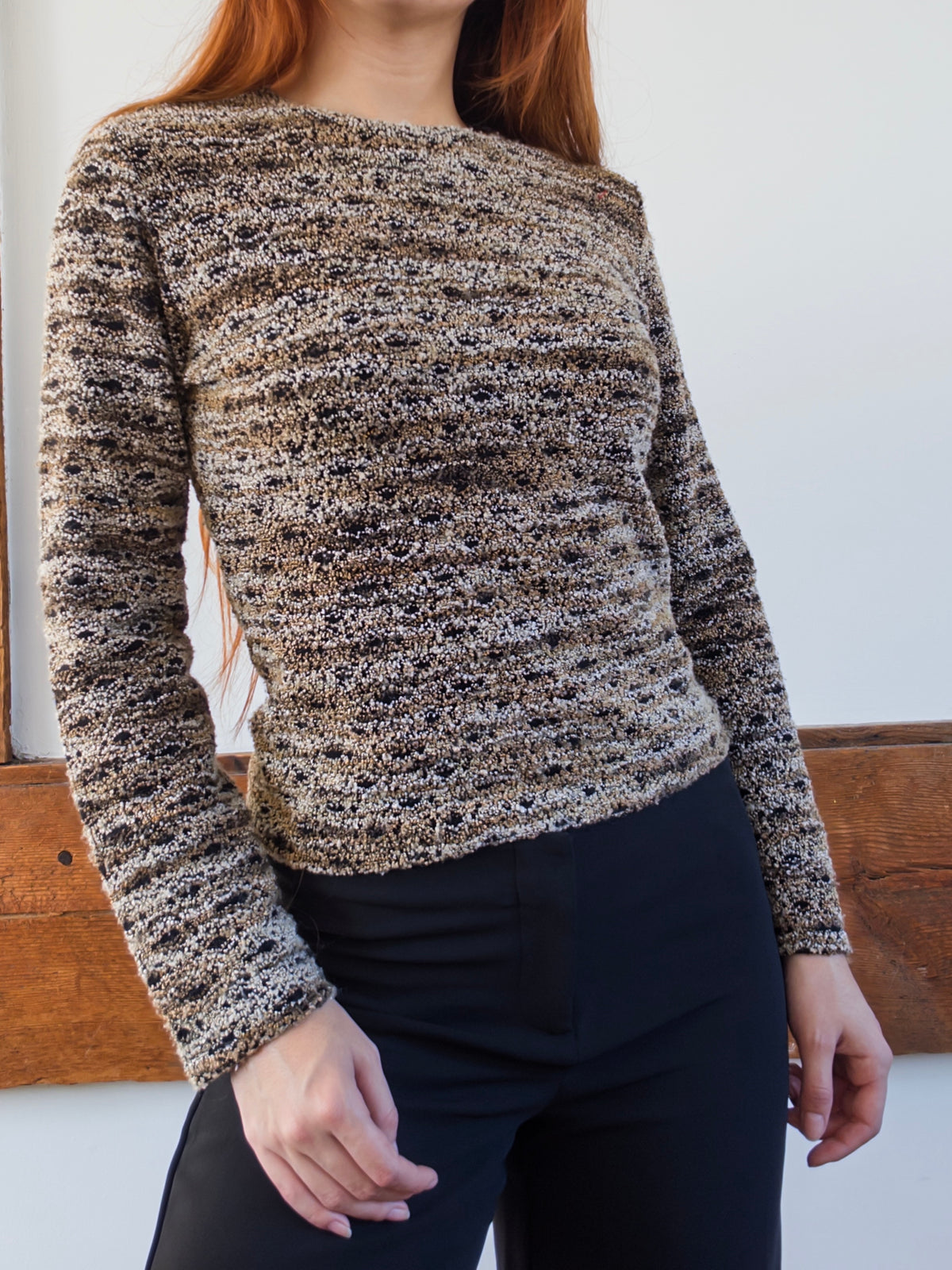 Boucle Knit Top