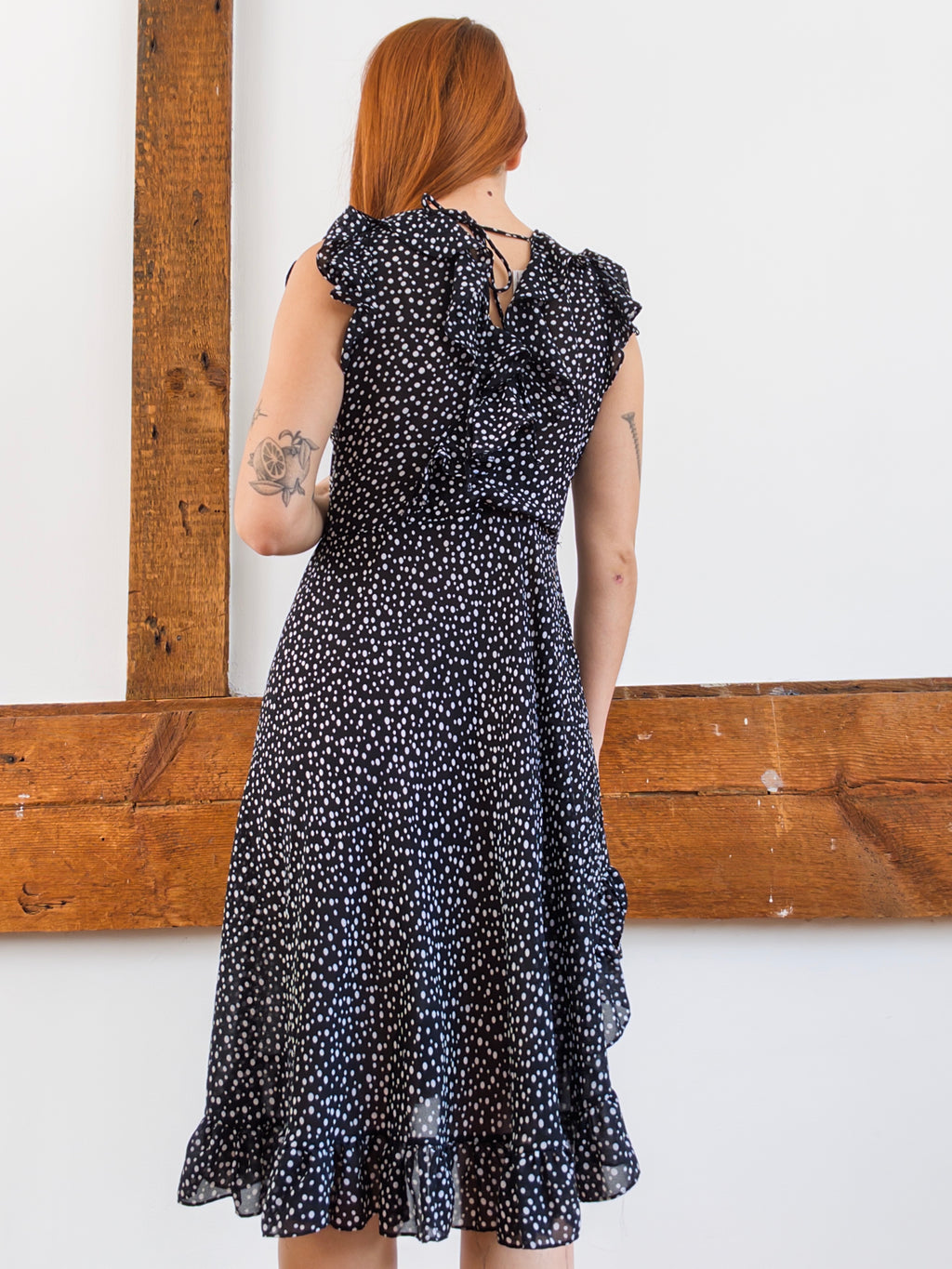 Polka Dot Ruffle Dress