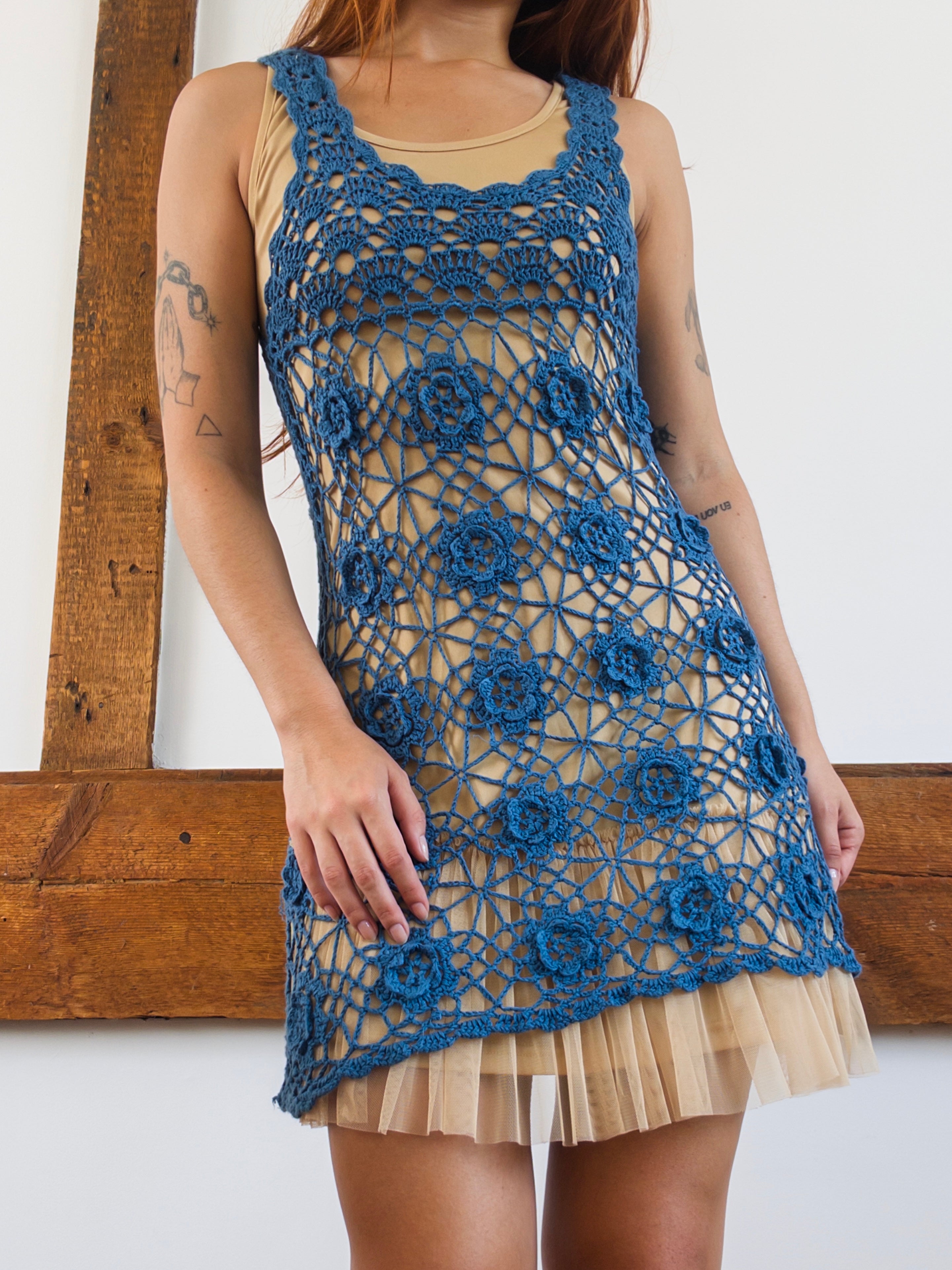 Crochet Mini Dress