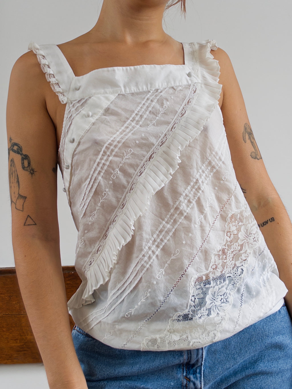 Cotton Eyelet Tank
