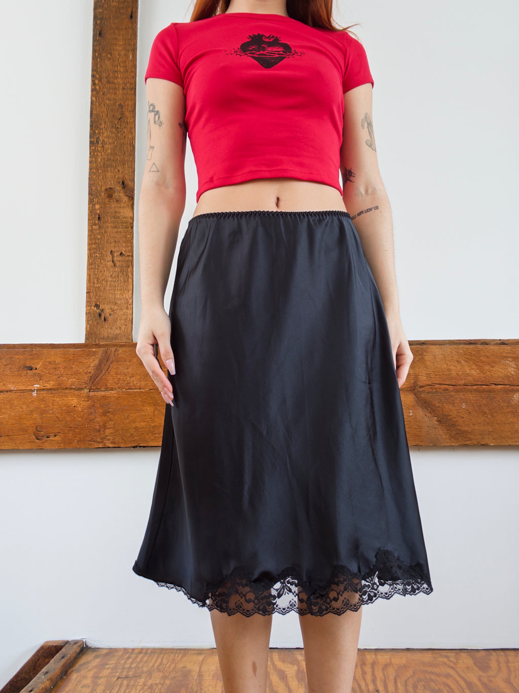 Midi Slip Skirt