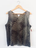 Green Wavy Tank