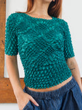 Emerald Popcorn Top