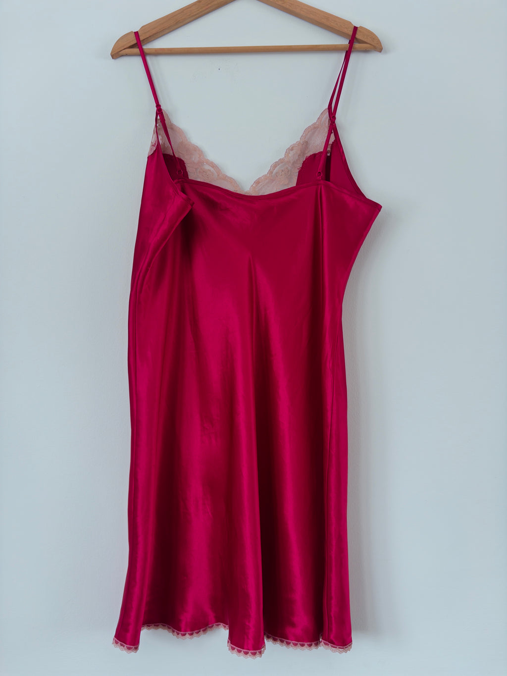 Red Mini Slip Dress