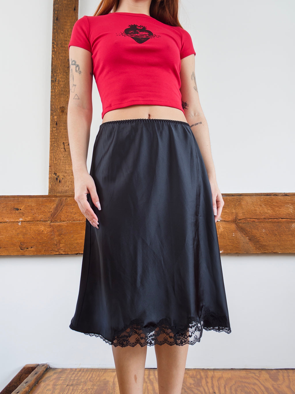 Midi Slip Skirt