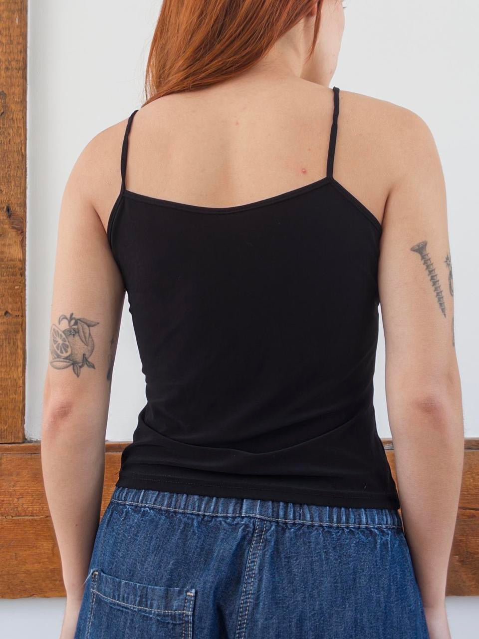 Slinky Lace Trim Tank