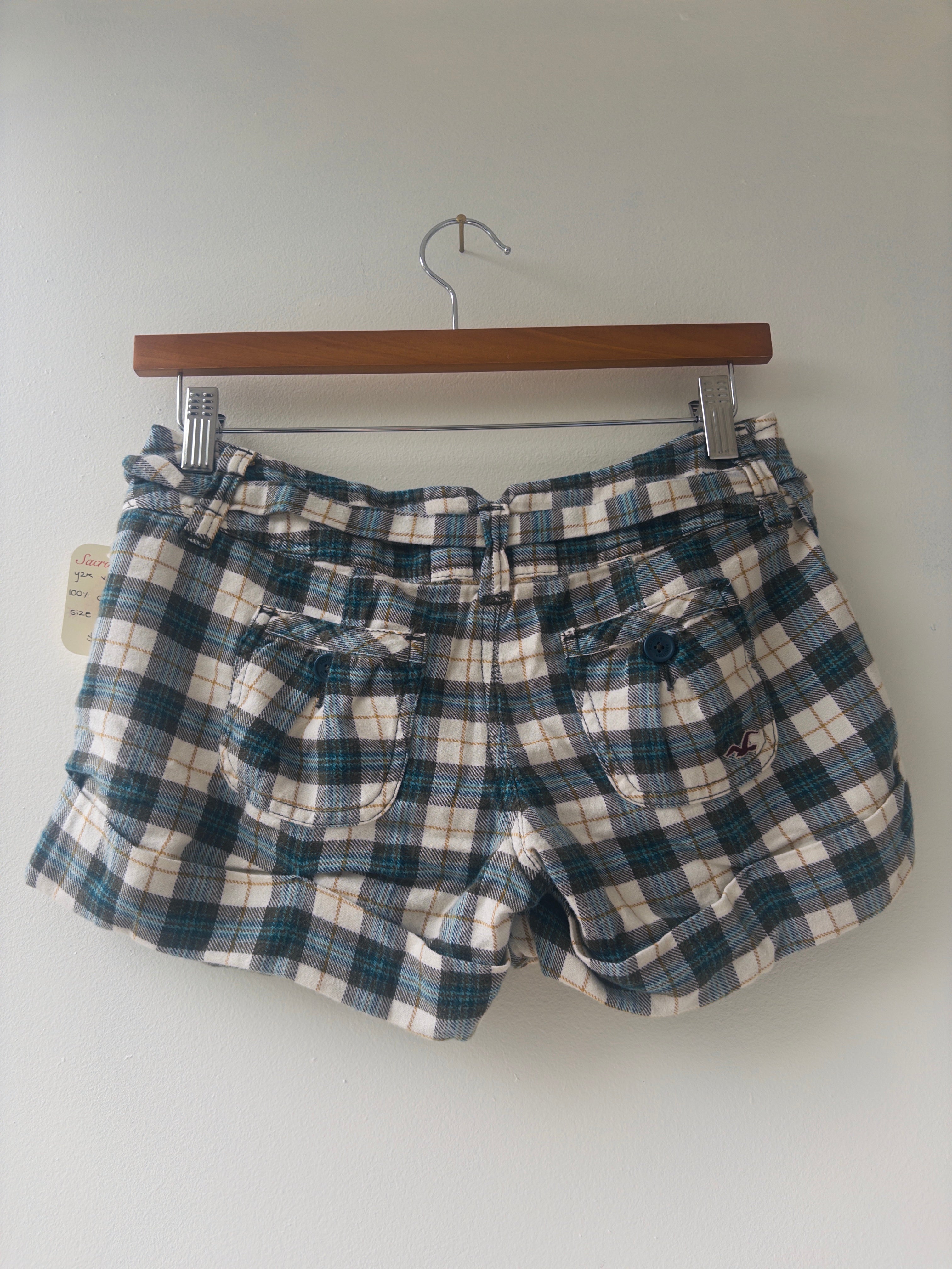 Plaid Mini Shorts