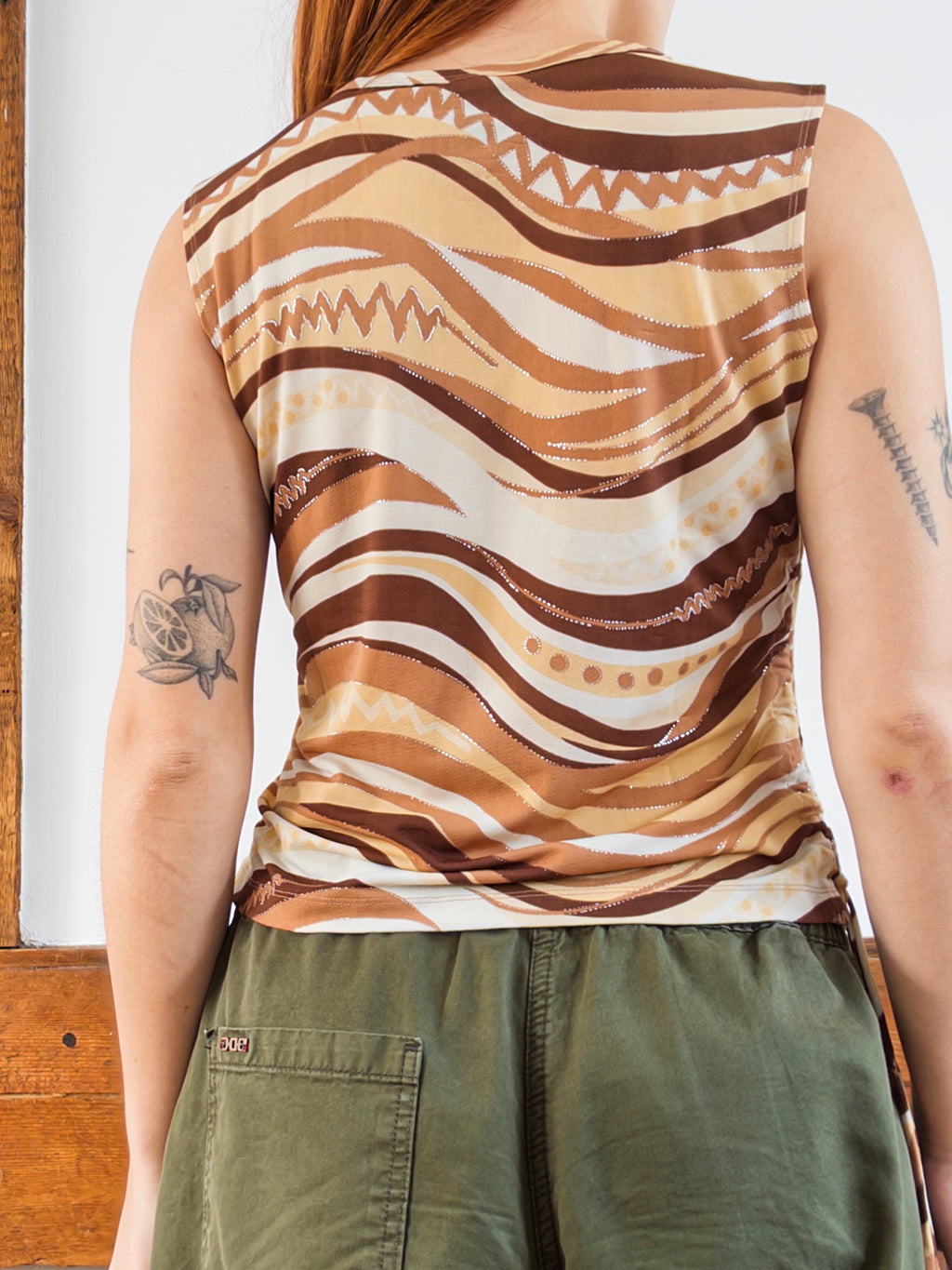 Brown Swirl Tank