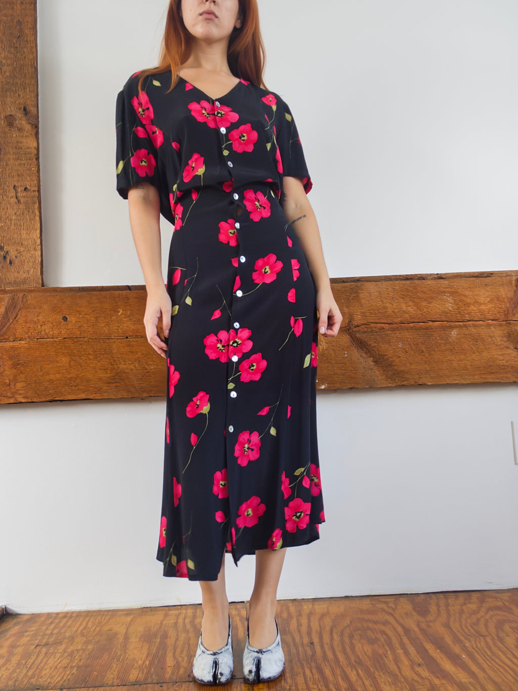 Floral Tie-Back Dress