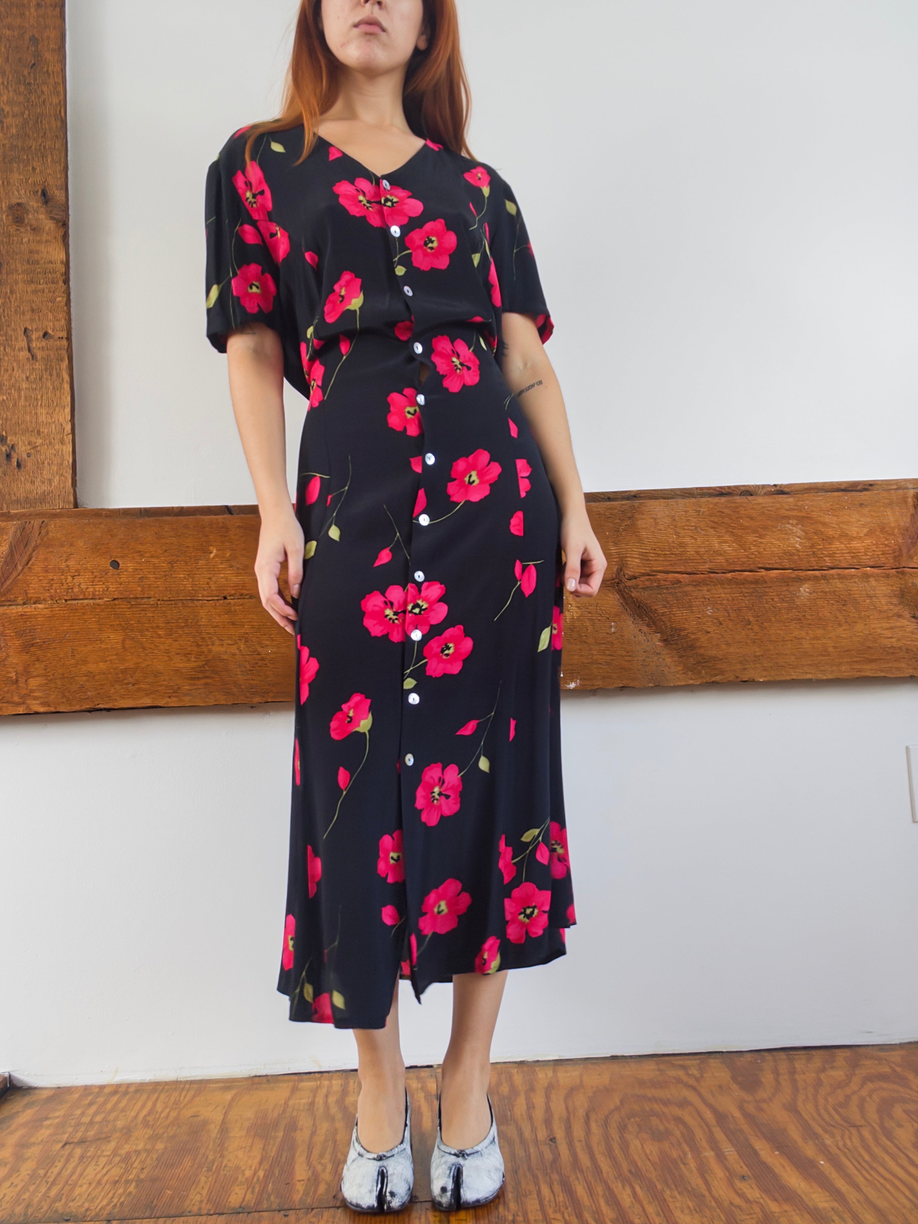 Floral Tie-Back Dress