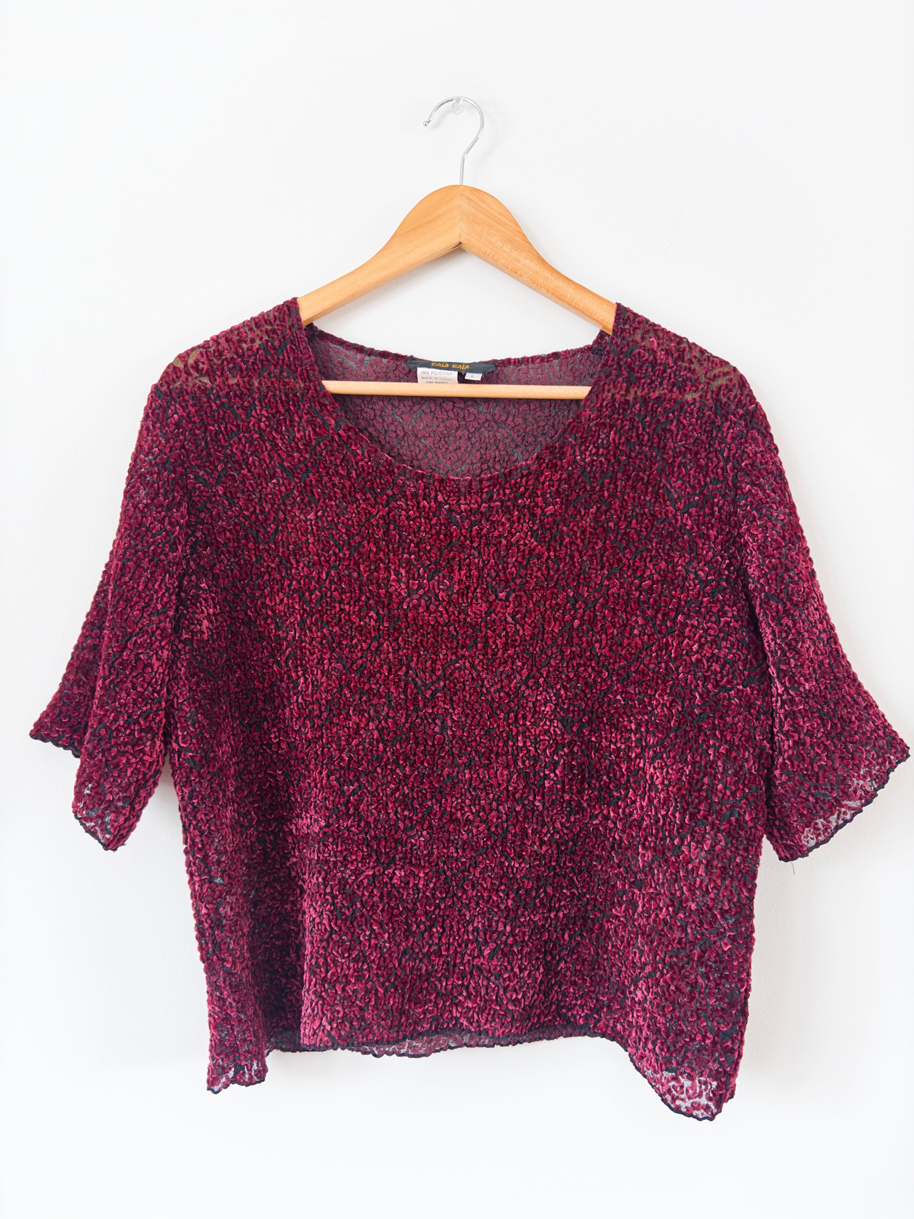 Velvet Burnout Top