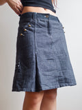 Herringbone Pleated Mini