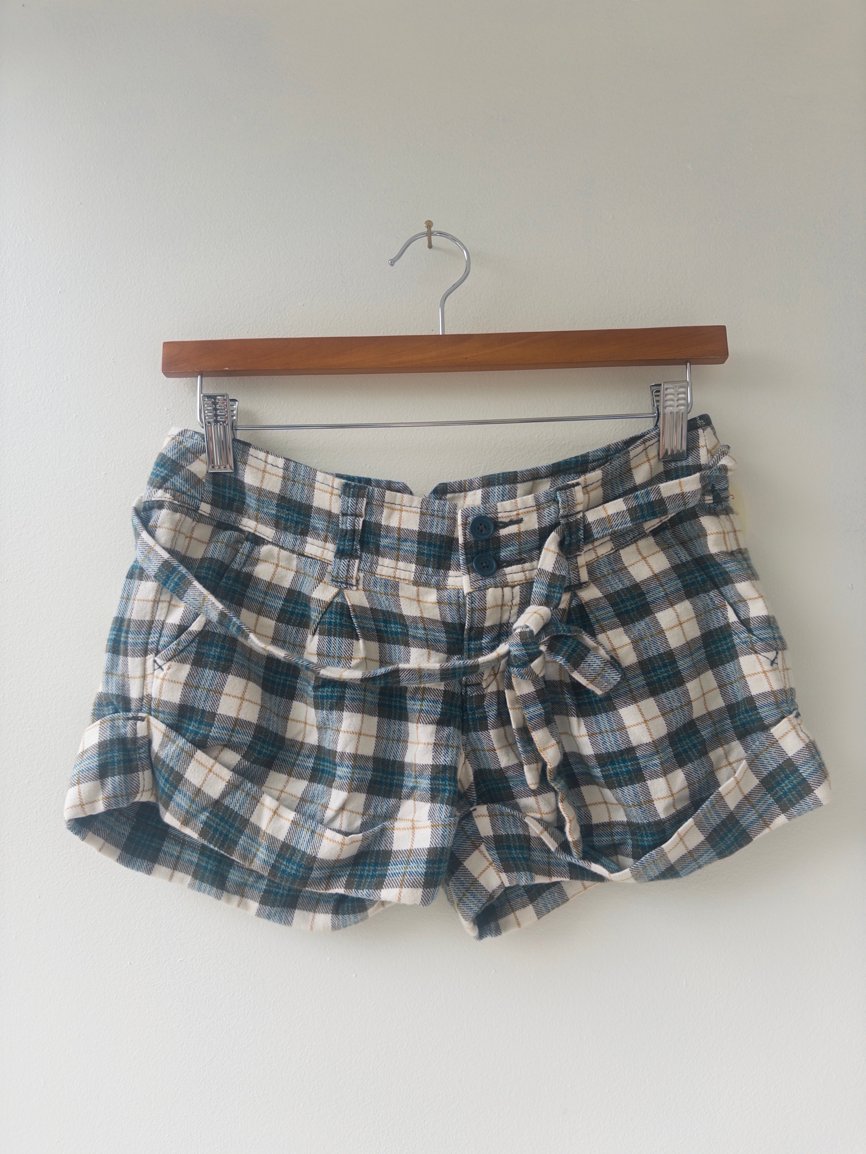 Plaid Mini Shorts