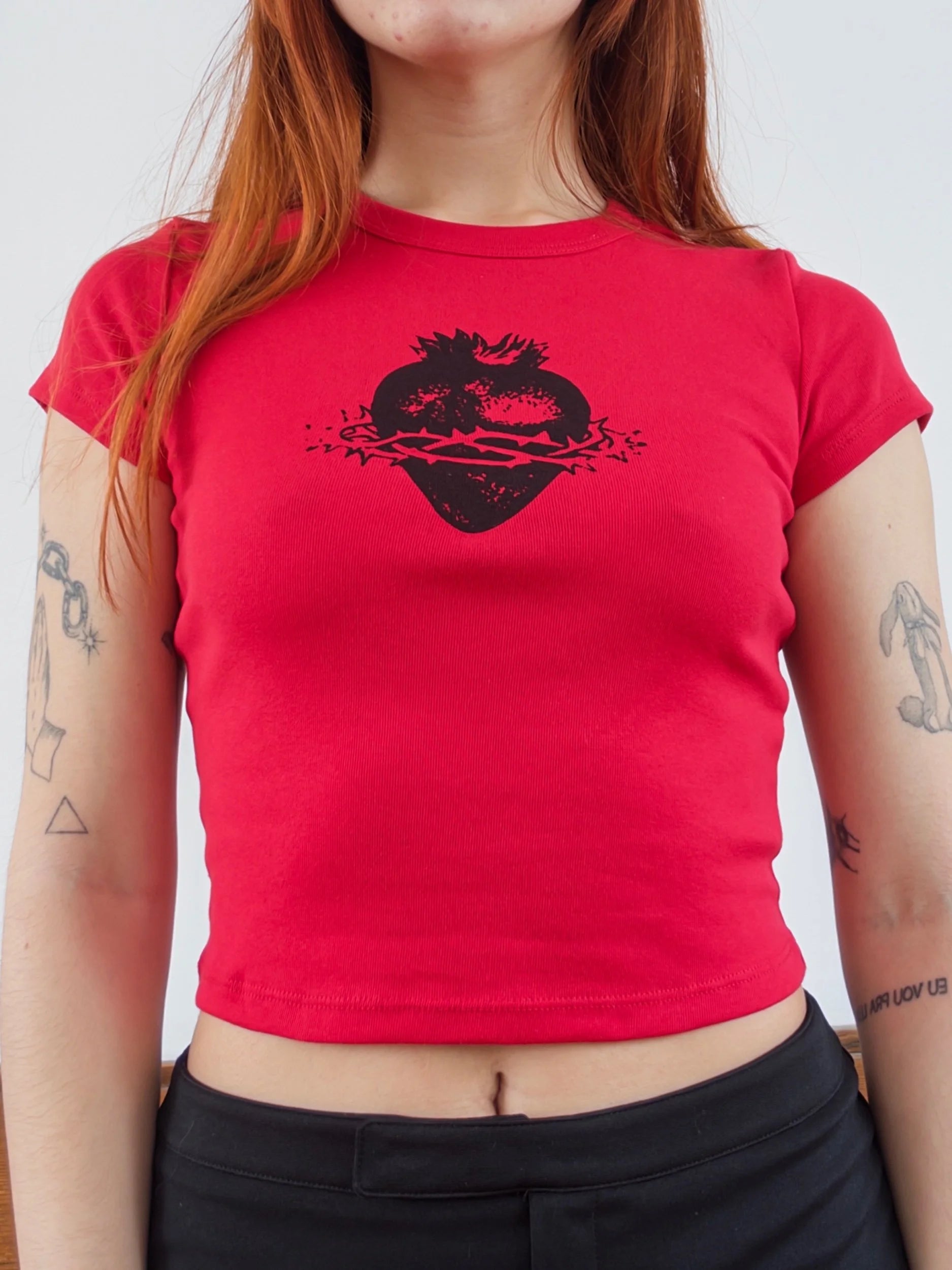 Logo Baby Tee Red