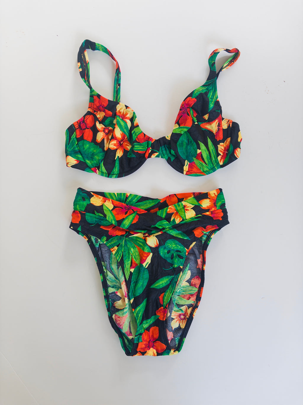 80s Floral Bikini