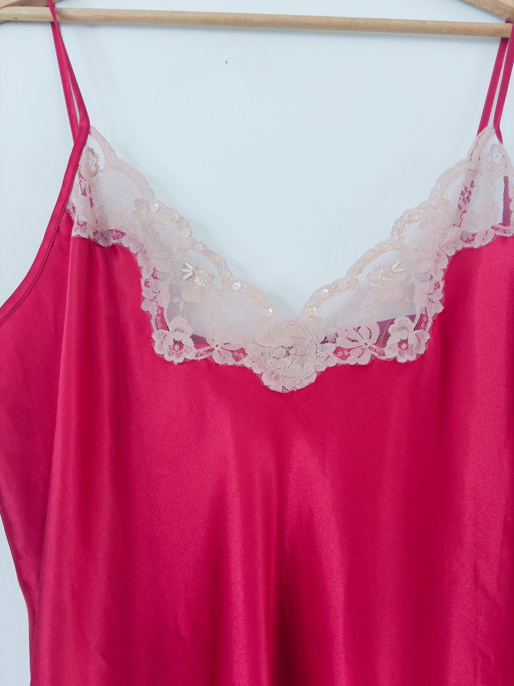 Red Mini Slip Dress