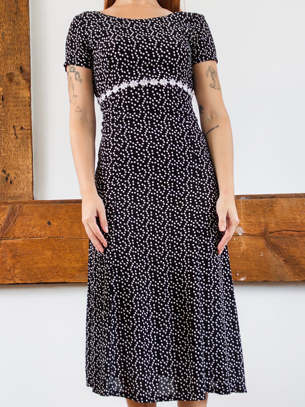Polka Dot Midi Dress