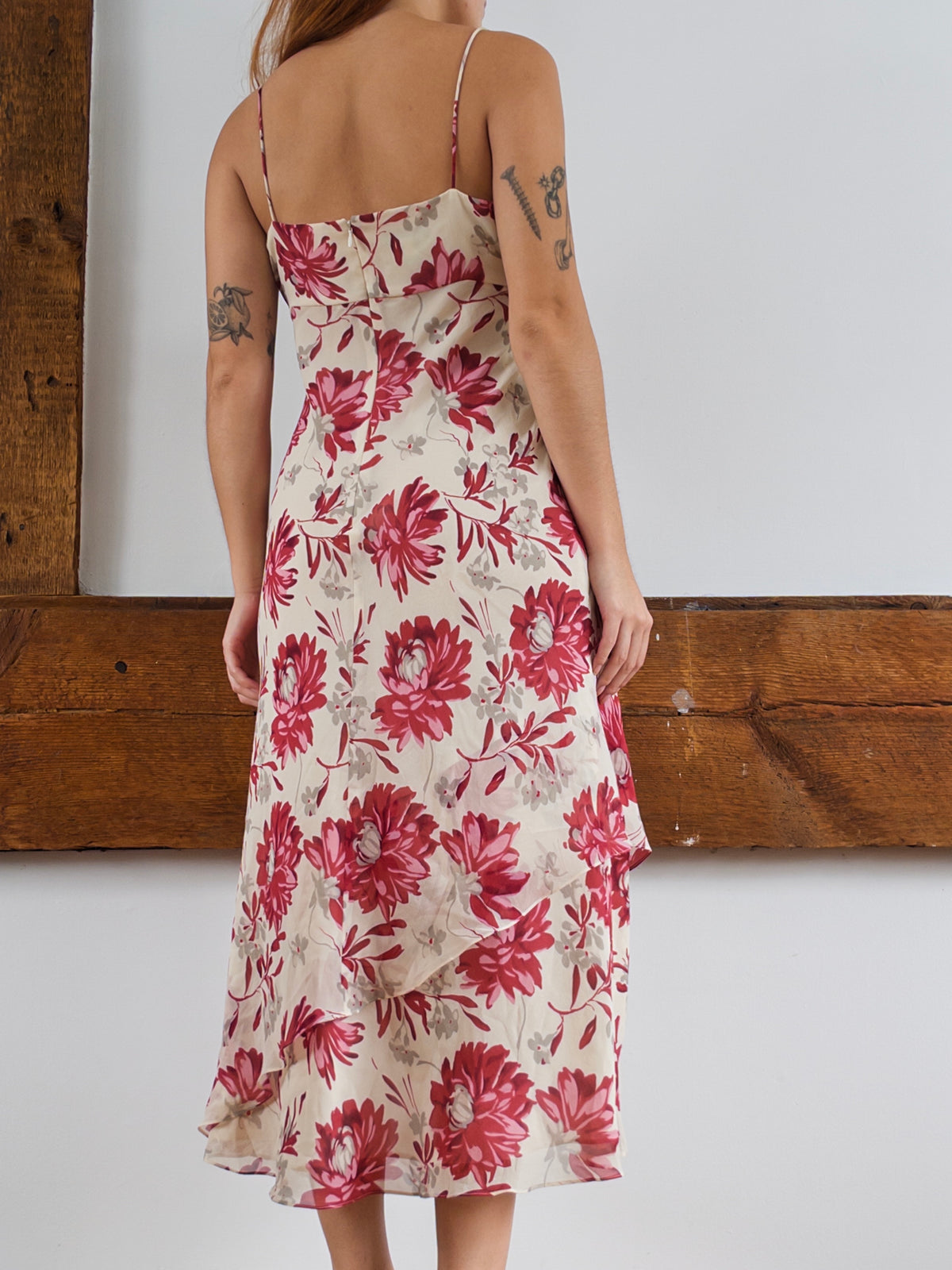 Silk Cowl Dress
