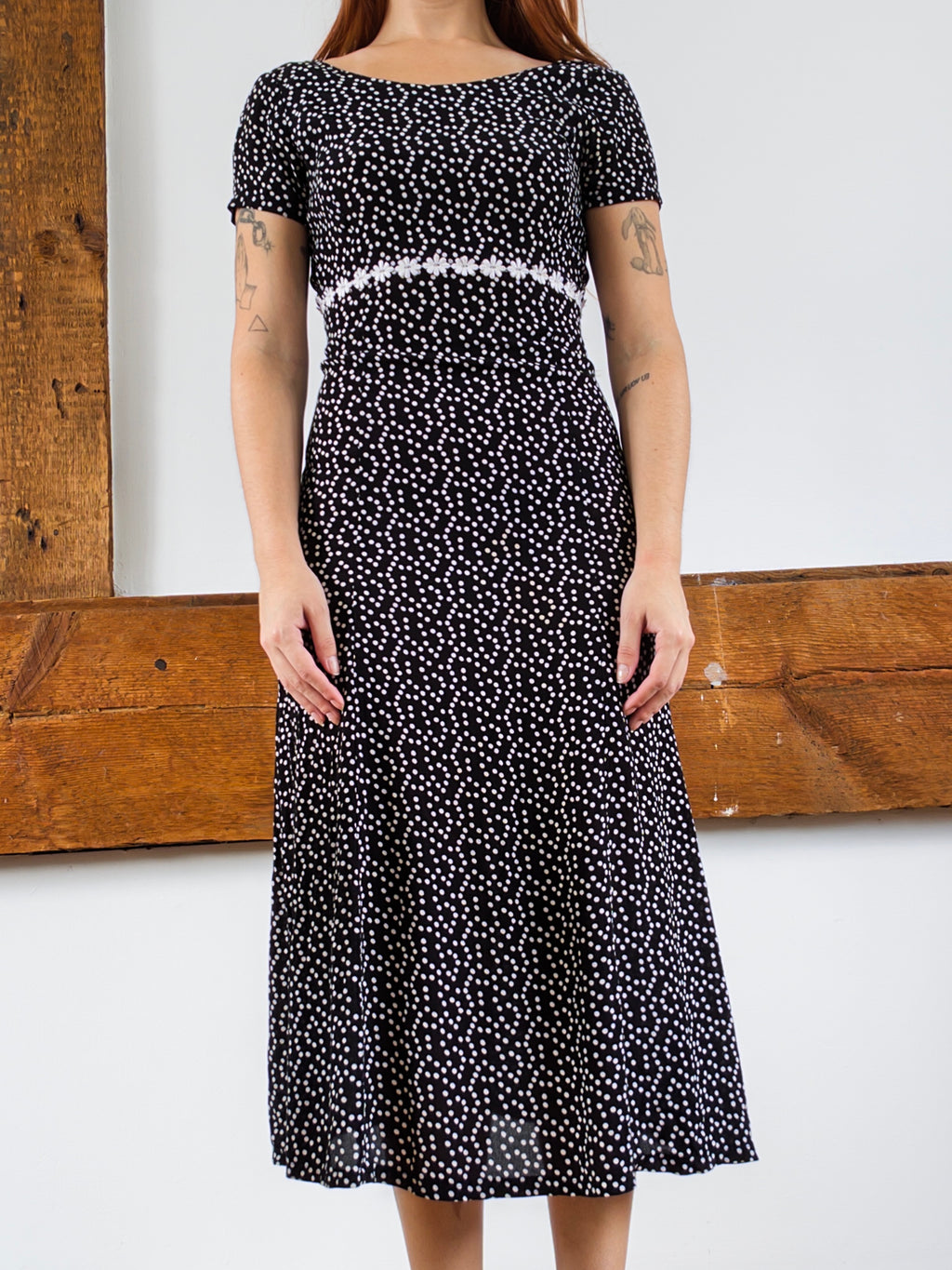 Polka Dot Midi Dress