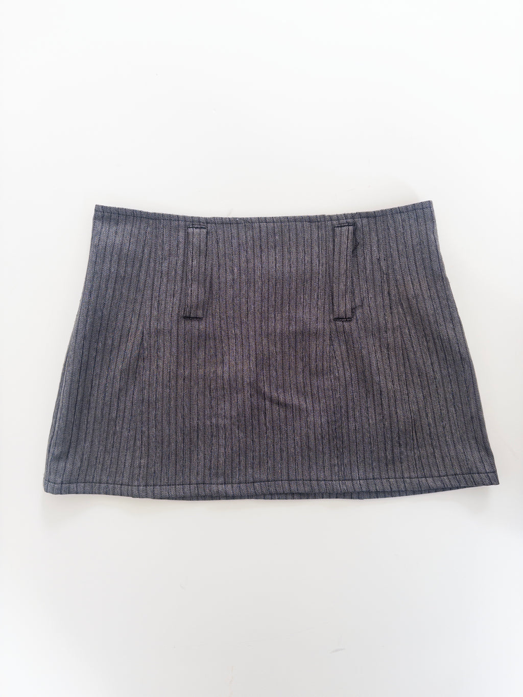 Pinstripe Micro Mini Skirt