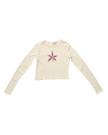Wavy Long Sleeve Baby Tee