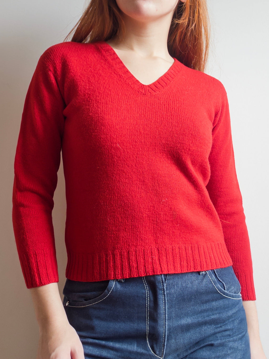 70s Red Sweater