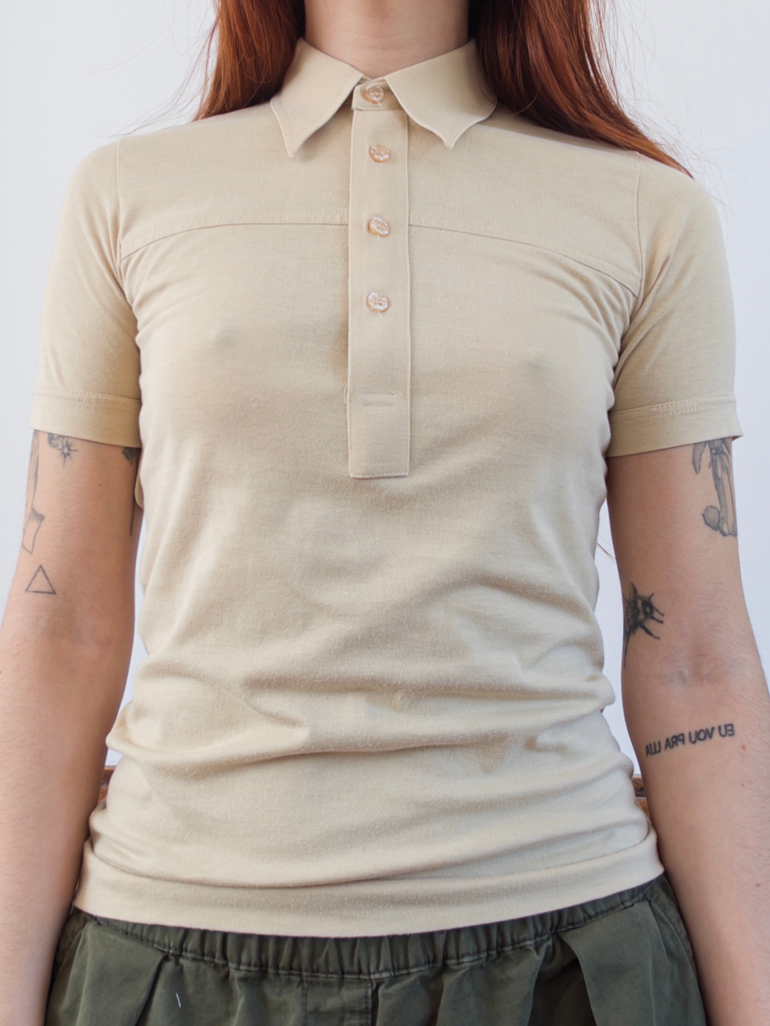 70s Khaki Polo