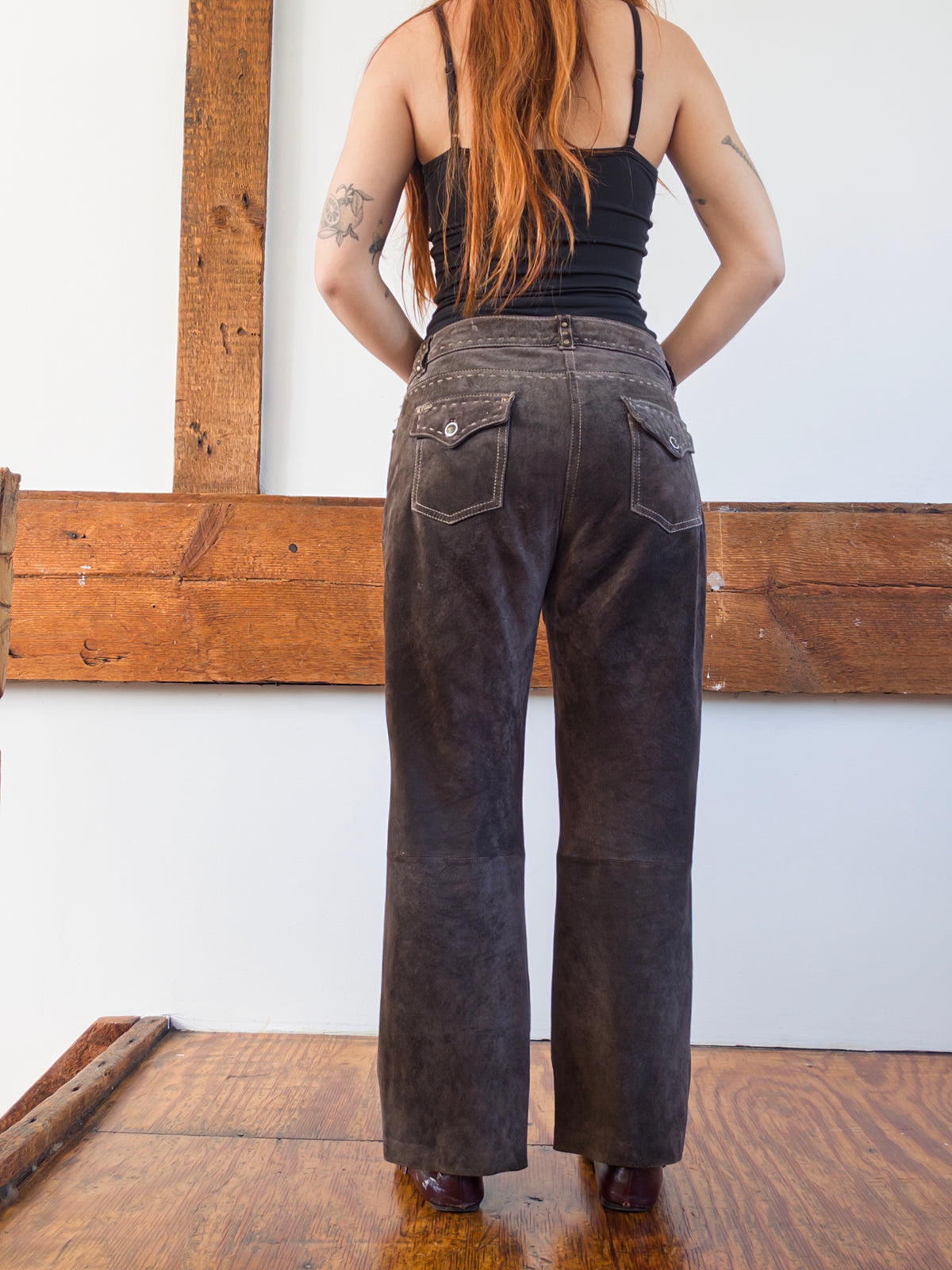 Suede Pants