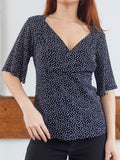 Mesh Polka Dot Top