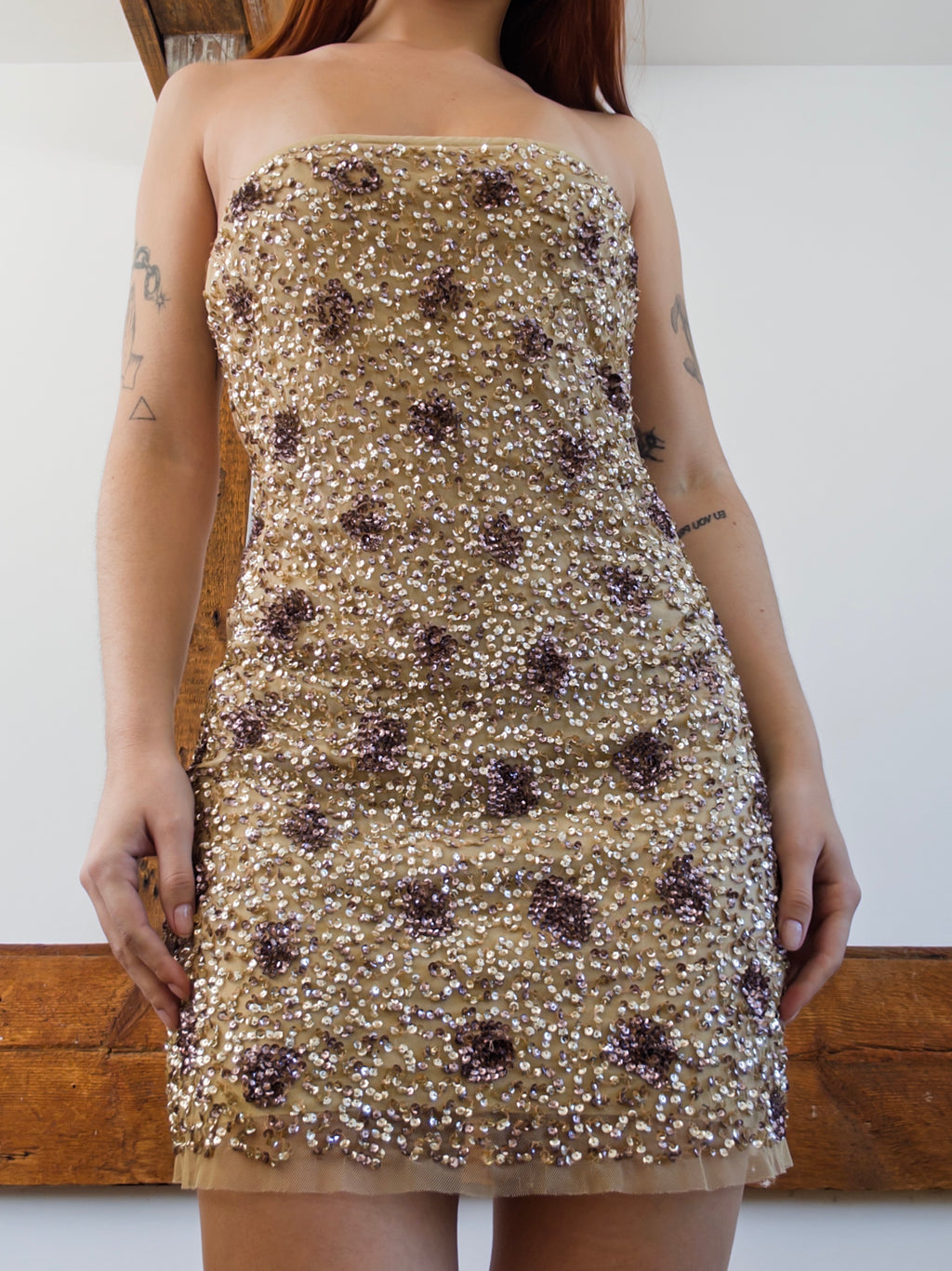 Sequined Mini Dress