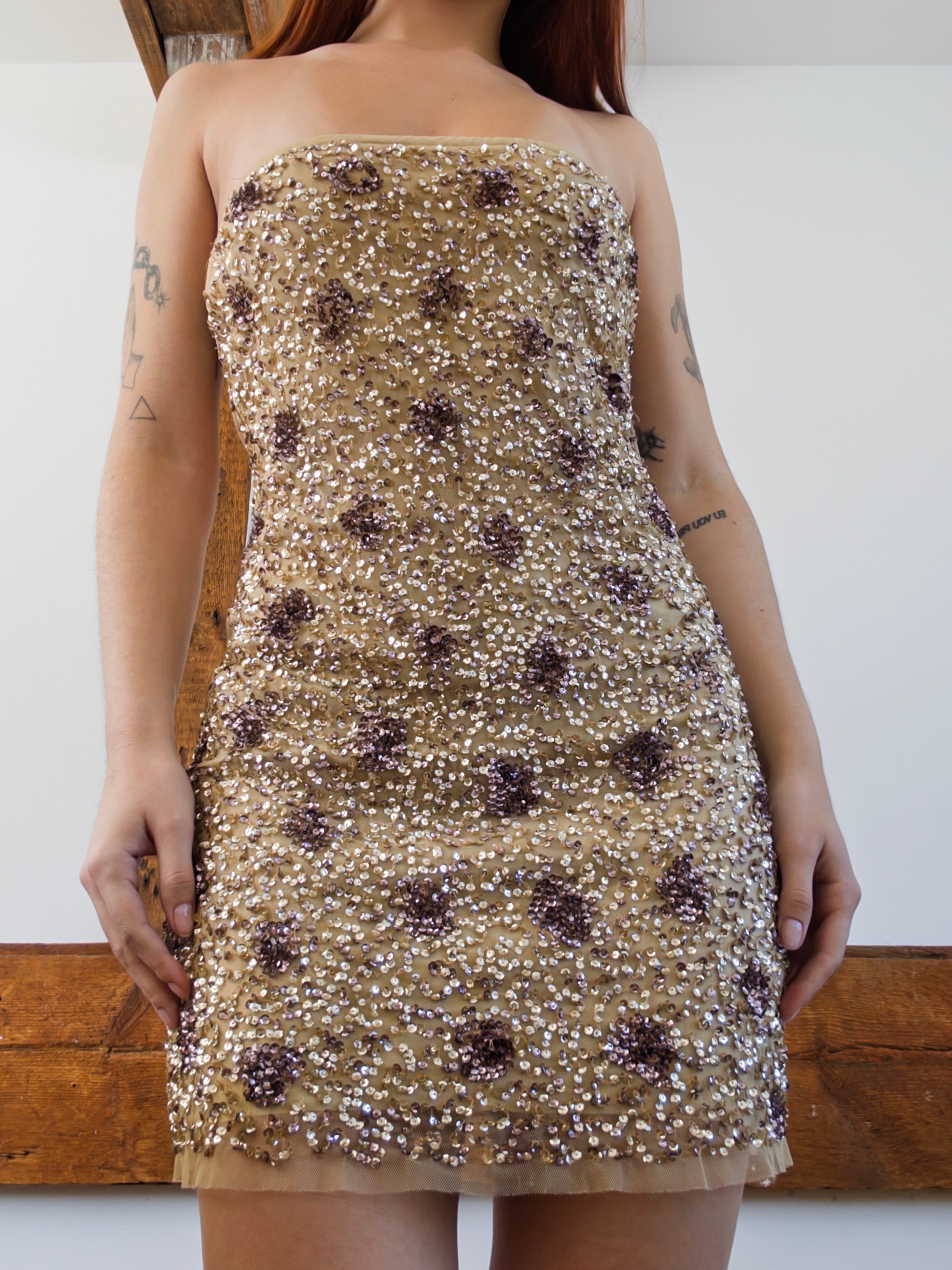 Sequined Mini Dress