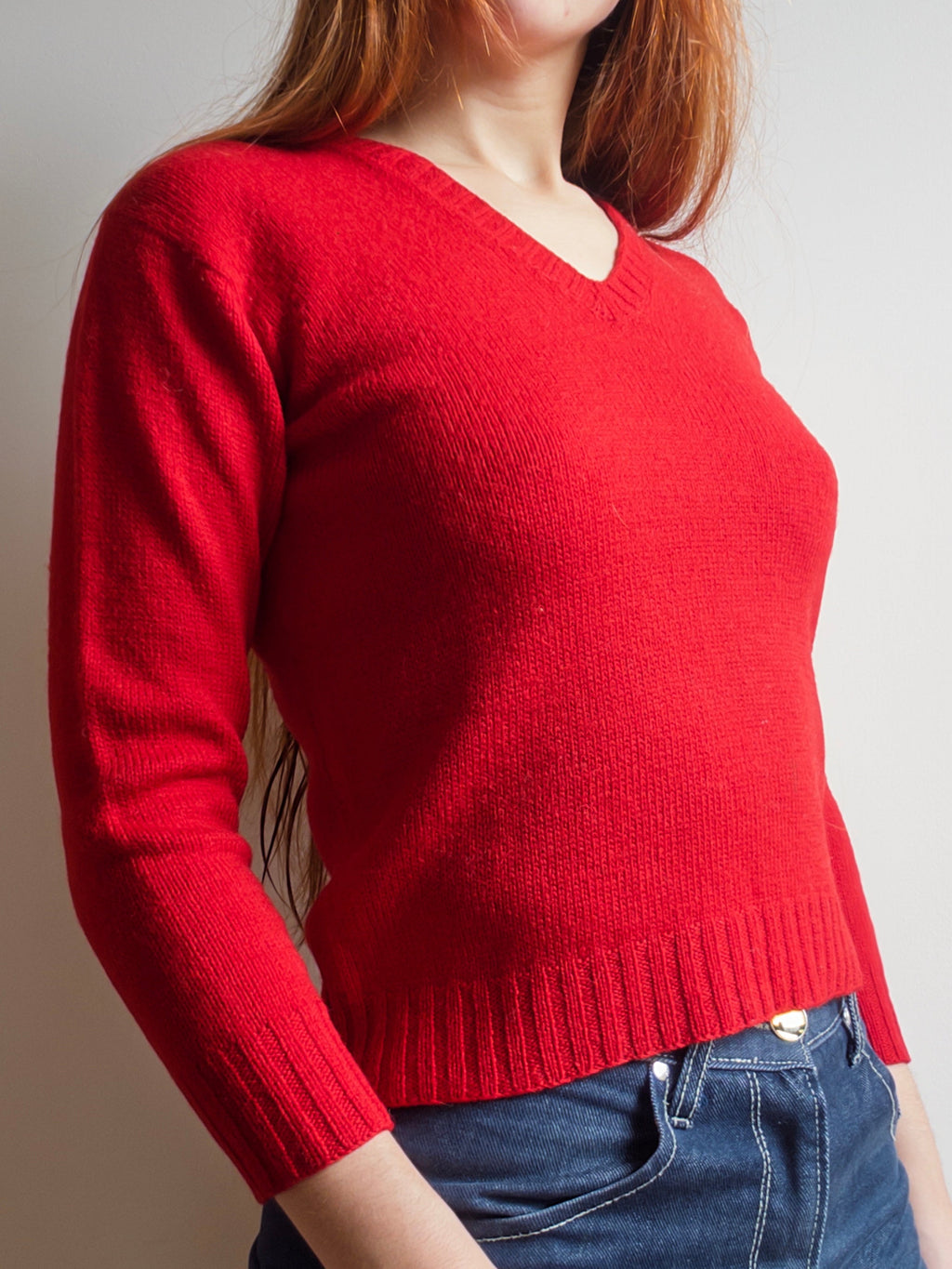 70s Red Sweater