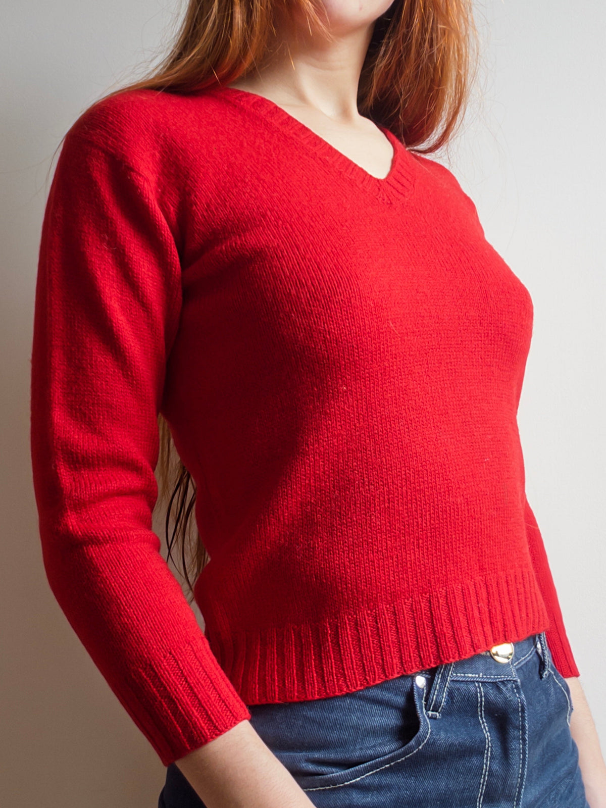 70s Red Sweater